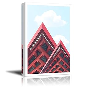 Canvas Wall Art - Building of China Pavilion of Shanghai Expo - Giclee Print Gallery Wrap Modern Home Art Ready to Hang - 12" x 18"