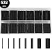 532pcs Heat Shrink Tubing Black innhom Heat Shrink Tube Wire Shrink Wrap UL Approved Ratio 2:1 Electrical Cable Wire Kit Set Long Lasting Insulation Protection, Safe and Easy, Eco-Friendly Material primary