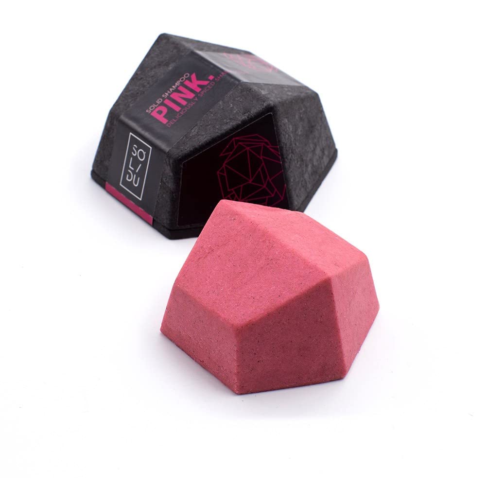 Solidu Pink Solid Shampoo Bar For Normal Hair