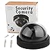 DEFEWAY Dummy Fake Security Surveillance Dome Camera with Flashing Red LED Light, Wireless Simulated Cameras for Home Security