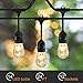 SUNTHIN 24ft G40 LED String Lights 2700K Globe Hanging Loops 12Pcs E12 Sockets and 13 G40 1 Watt Bulbs Included 1 Spare 2ft Spacing Indoor Outdoor Patio Lights UL ETL Listed Waterproof