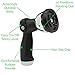 Morvat Expandable Garden Hose, Water Hose, Expanding Garden Hose, Flexible Hose, Retractable Hose, 3800D Brass + 10 Setting Spray Nozzle + Heavy Duty Brass Nozzle + Hose Holder + Carry Bag, 100 FT