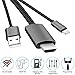 AoLiPlus HDMI Cable Compatible with Phone Pad to HDMI Cable, 1080P HDMI Adapter Connector Cable, Digital AV Adaptor Cord Compatible with Phone X/8/7/6 Plus to TV Projector Monitor - Black