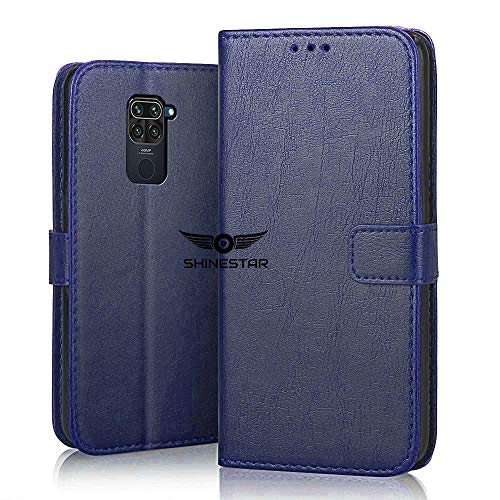 SHINESTAR Redmi Note 9 Flip Case | PU Leather Flip Cover Wallet Case with TPU Silicone Case Cover for Redmi Note 9 - (Ul