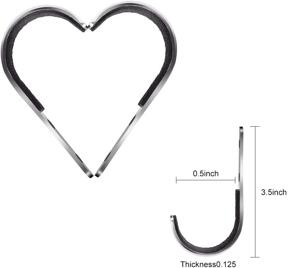 Aokin Gun Rack Shotgun Hook Rifle Hanger Archery Bow Hangers Felt Lined Wall Mount Storage J-Hooks,Silver,4 Pcs: Sports & Outdoors