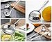 GuDoQi Soup Ladle, 3 Pack Durable 304 Stainless Steel with Polished Titanium Plated Big Volume Soup Spoon, Kitchen Gadget Utensil,8 Inch, Sliver