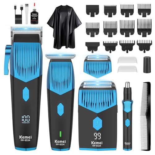 KEMEI 8534 Professional Electric Hair Clipper Set Beard and Nose Trimmer Ear Hair Kit