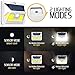 Ludius Solar Motion Sensor Light Outdoor-2 Generation Security Light-Upgraded Motion Detector-Very Bright-54 LEDs-270° Wide Light Angle-Waterproof-Wireless-Easy to Install Led Solar Lights Outdoor