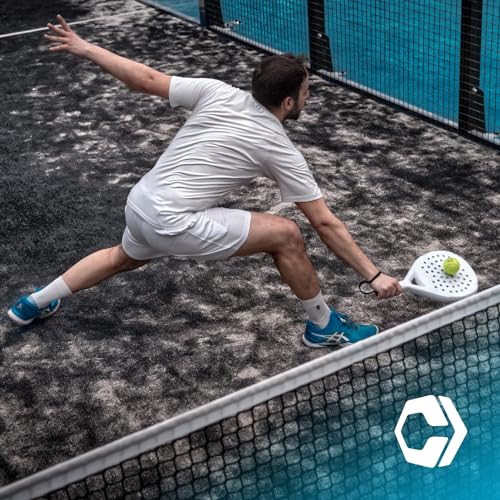 Hesacore Padel Tour Grip - Comfort Grip for Tennis Elbow, Higher Grip Strength, Less Vibrations, Finger Support, Helps Sweat Hands, Club Players, Size S