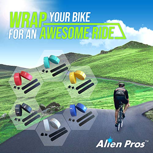 image for Alien Pros Bike Handlebar Tape EVA (Set of 2) Red - Enhance Your Bike 