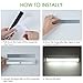 LED Closet Light Motion Sensor Under Cabinet Lighting 20 LEDs Rechargeable Security Closet Lights Wireless Portable Magnetic Stick on Anywhere Stairs Night Light for Counter Drawer Hallway, 3 Pack