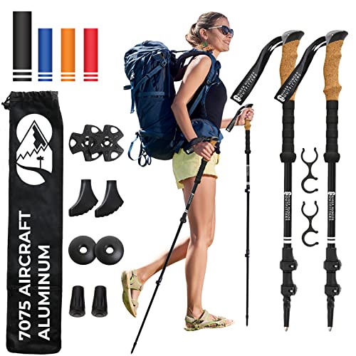 Ubuy Enkeeo Trekking Pole Hiker Hunger Aluminum Hiking Poles