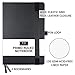RICCO BELLO Primo Ruled Hardcover Journal Notebook – Vegan Friendly Faux Leather, Elastic Band Closure, Pen Loop, Bookmark, Storage Pocket, Thick Paper - 5.7 x 8.4 inches (Black)