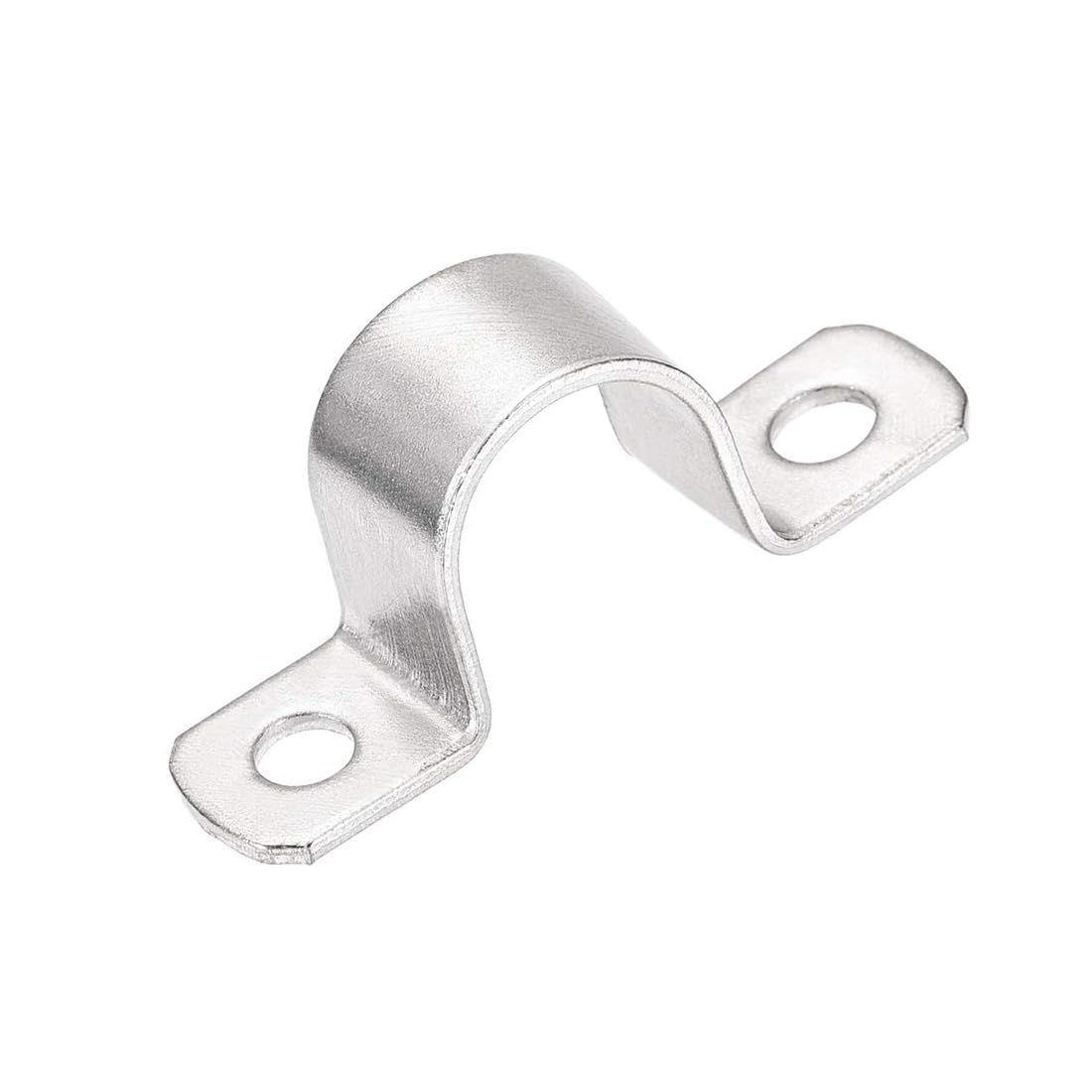 MACHSWON 25mm(1") Heavy Duty U-Bracket Pipe Clamp,304 Stainless Steel 2 Hole Rigid Pipe Strap Hanger Tube Tension Clips 8pcs