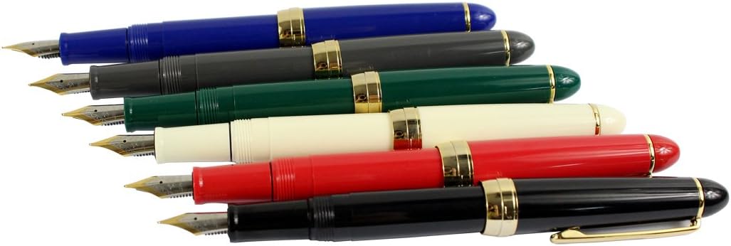 Gullor Jinhao 992 Plastic Fountain Pen Golden Clip, 6 Colors, 6PCS - Image 4
