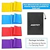 Resistance-Bands-Set-AKBYTCY-Skin-Friendly-Fitness-Exercise-Bands-with-Different-Resistance-Levels-for-Women-Men-Ideal-for-Gym-Home-Workout-Yoga-Pilates-Strength-Training-Legs-59in-Long Resistance Bands Set, AKBYTCY Skin-Friendly Fitness Exercise Bands with Different Resistance Levels for Women & Men…