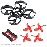 Crazepony 4pcs Propellers Red and Tiny Whoop Eachine E010 RC Quadcopter Frame