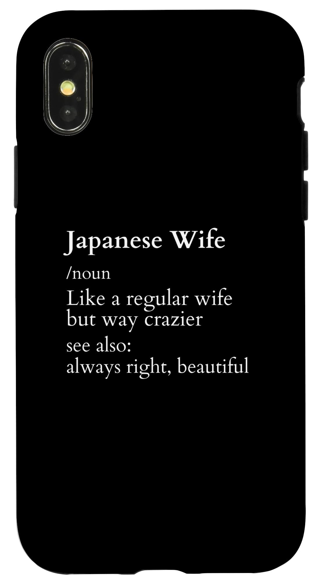 iPhone X/XS Japanese Wife Funny Definition For Women Case