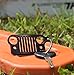 Grill Key Chain for Jeep Owners & Enthusiasts - High Quality Laser-Cut 304 Stainless Steel, Will Never Rust, Bend or Brake! Built by Wrench & Bones (CJ, Black)