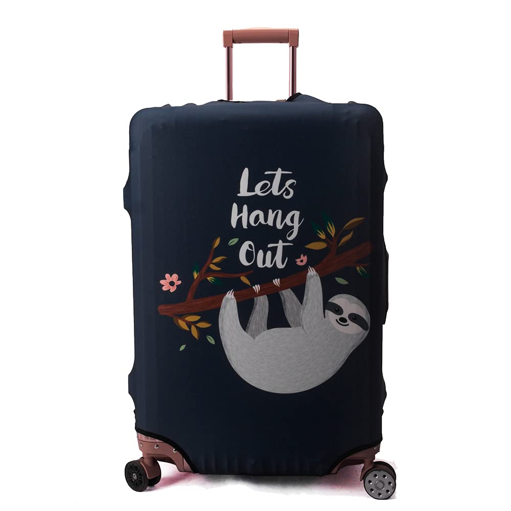 Maddy's Home Elastic Suitcase Cover, Suitcase Cover, Luggage Cover with Zip for 53-32 cm (23-32 Inches), Skyline, L (Fit 26"-28" Suitcase), Modern