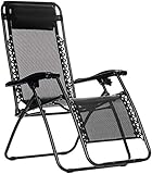 AmazonBasics Zero Gravity Chair - Black (Certified Refurbished)