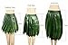 BOSHENG Ti Leaf Hula Skirt Luau Party Accessory Green Short Skirt Toddler Size