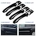 Door Handle Cover Compatible for Jeep Grand Cherokee, YITAMOTOR Black Door Handle Cover with Smart Keyhole Compatible with 2014-2018 Dodge Durango, 2013-2018 Jeep Grand Cherokee