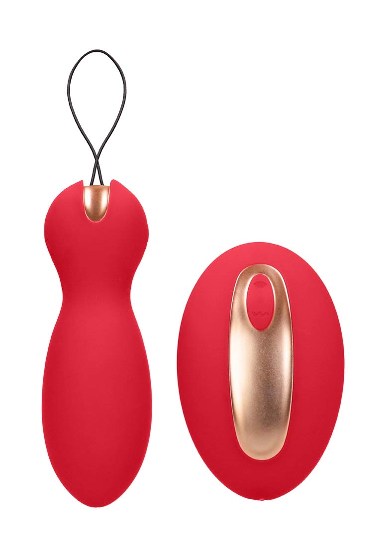 Shots Dual Vibrating Toy, Purity, Red