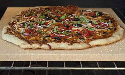 Pizza Stone, Engineered Tuff Cordierite Durable, Heavy Duty Ceramic, Baking Stone, Pizza Pan, Perfect for Oven, BBQ and Grill, Thermal Shock Resistant, Durable and Safe, 15x12 Inch Rectangular Pizza Stone, Engineered Tuff Cordierite Durable, Heavy Duty Ceramic, Baking Stone, Pizza Pan, Perfect for Oven, BBQ and Grill, Thermal Shock Resistant, Durable and Safe, 15x12 Inch Rectangular