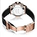 MEGIR Men's Sports Quartz Watches Military Army Silicone Strap Chronograph Wristwatch with Large Thick Dial Man Rose Gold