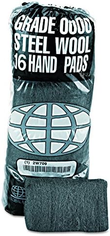 Industrial-Quality Steel Wool Hand Pads, 0000 Finest (GMT 117000)