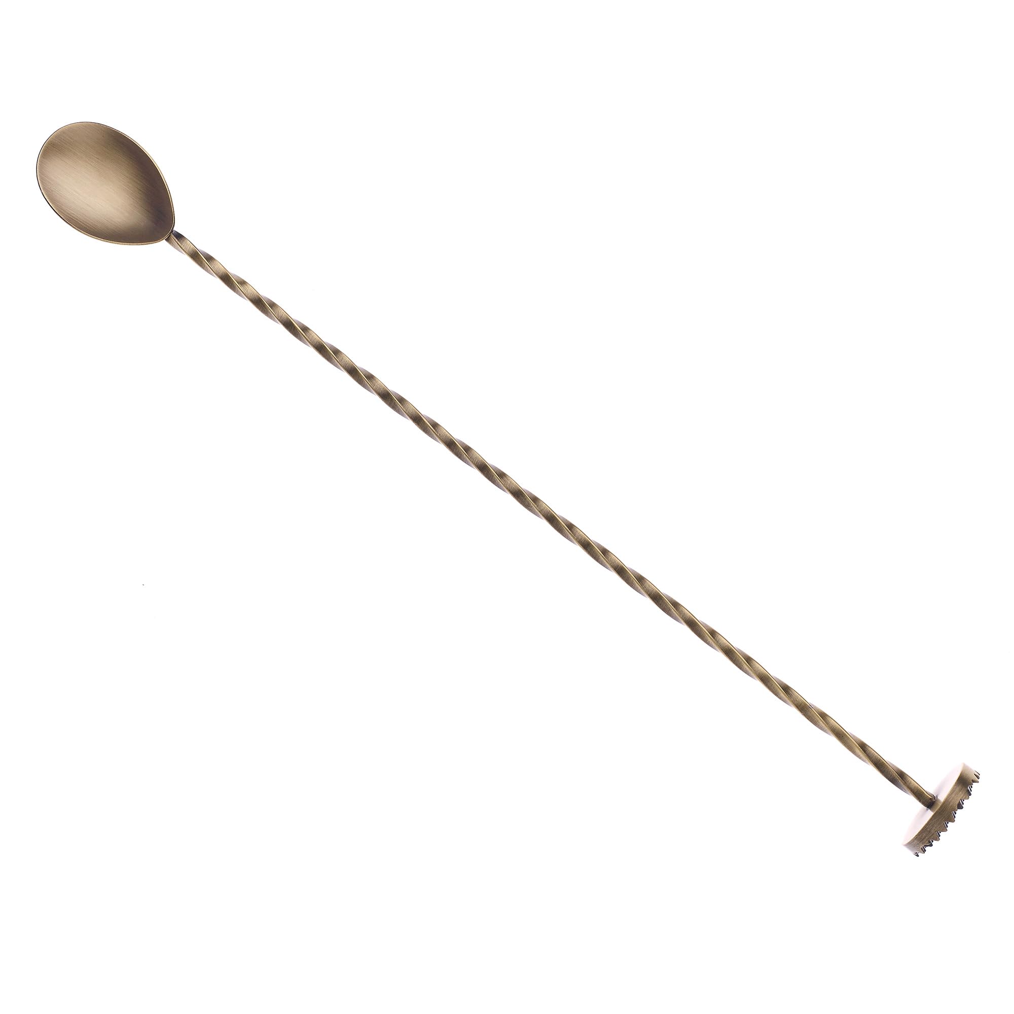 Barfly Bar Spoon with Muddler, 11 13/16" (30 cm), Antique Gold
