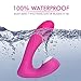 Clitoral Sucking Vibrator，G Spot Vibrating Realistic Dildo 2 in 1 Vibrators Clitoris & G-Spot Stimulator with 9 Suction & Vibration Modes Waterproof, Rechargeable (Pink)