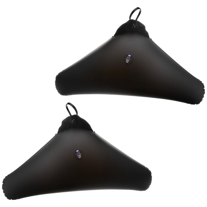 Kleiderbügel aufblasbar aus Kunststoff, 43x21.5cm, schwarz (2er Set)