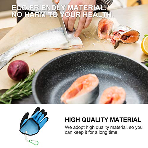 Hemoton Angelhandschuh Jagdhandschuhe mit Magnetfreigabe Anti-Schnitt Wasserdicht rutschfest Fischfang Handschuhe… – Bild 5
