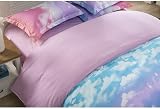 Loussiesd Cloud Sky Duvet Cover Set for Girls Rainbow Bedding Twin Queen King view 3