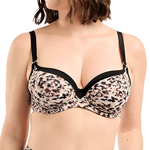 Sans Complexe, Badeanzug, BH mit Verstärkung, Sonnenuntergangsaufenthalt, Tierdrucksandschwarz, Animal Print Sand Black, 80D