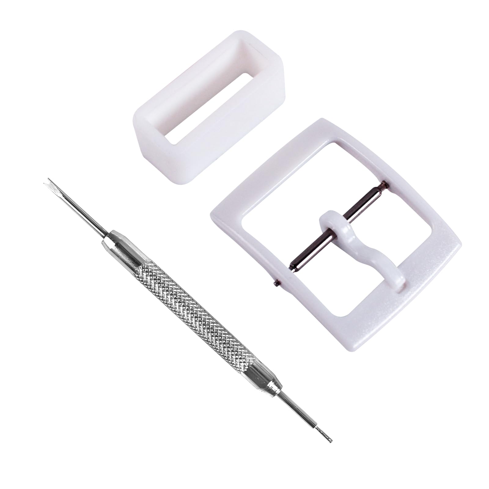 Mango 17mm White Plastic Silicone Replacement Watch Loop Loop for Swatch Watch - Various Colours and Widths, white, 17mm