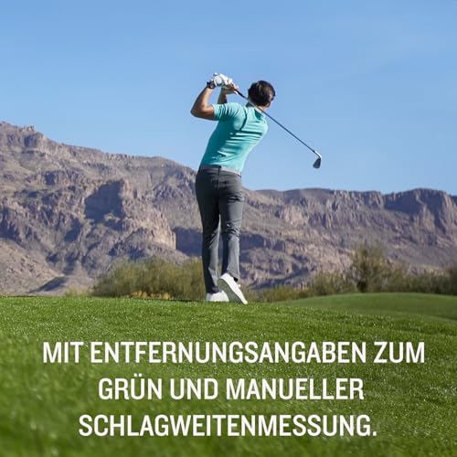 Approach S12 - GPS-Golfuhr mit Schlagweitenmessung & Distanzangaben zum Grün/Hindernissen auf 42.000 Golfplätzen. 1,3“ Display mit einfacher Bedienung & bis zu 30 h Akkulaufzeit im Golf-Modus.