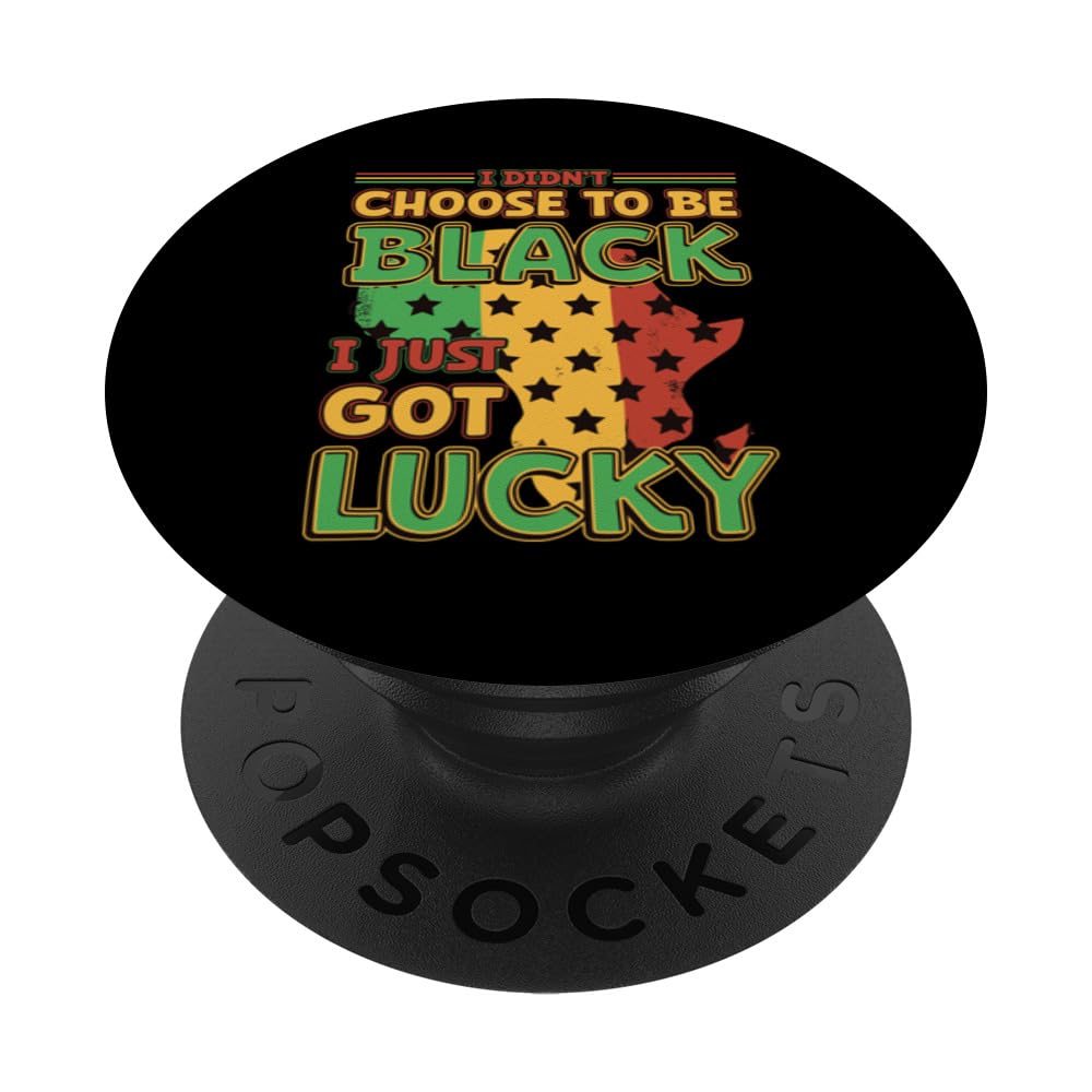 African American Black History Month Lucky Be Black Africa PopSockets Swappable PopGrip