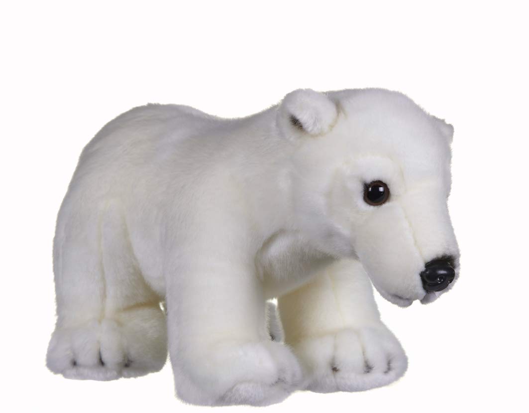 BBC Blue Planet II Polar Bear Soft Toy with Display stand 25 cm 12453