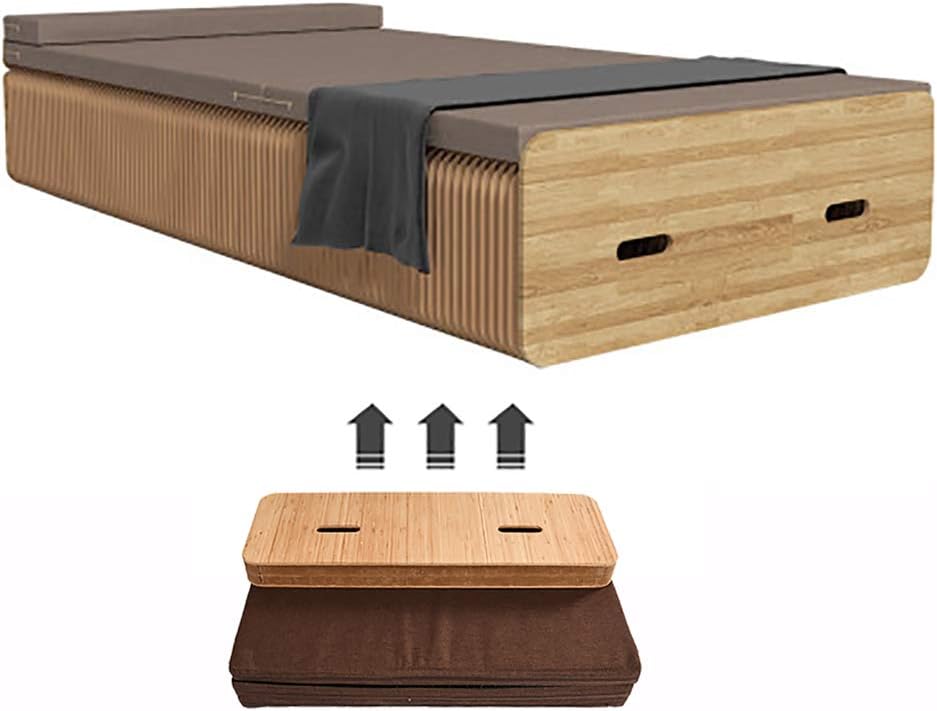 FSJJ&R Folding Bed Creative Home Kraft Paper Material Multifunction