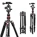 BONFOTO B690A Lightweight Aluminum Tripod Portable Travel Camera Stand with 360 Degree Ball Head and Carry Bag, Tripods for Canon Nikon Sony DSLR