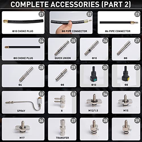 YFIXTOOL Fuel Injection Cleaner Tool, Fuel System Injector Tester and