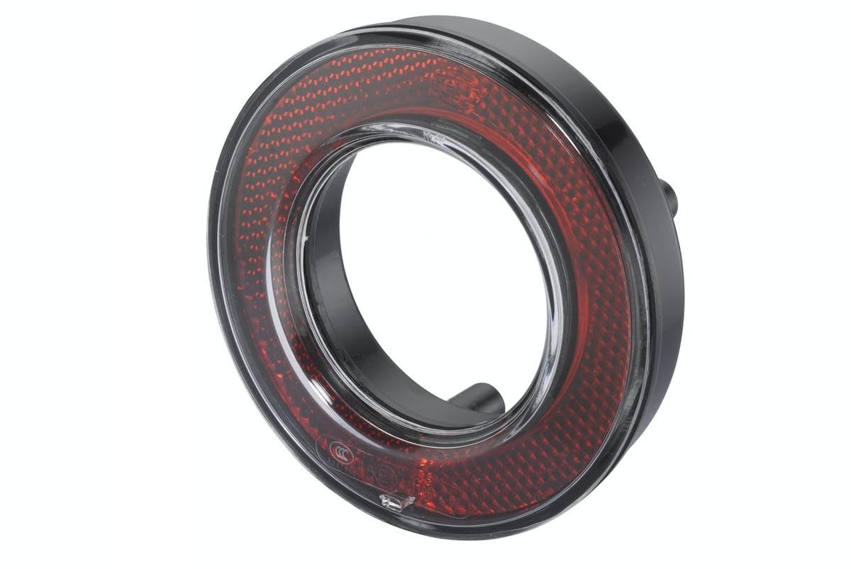 HELLA 8RA 008 405-001 Reflex Reflector - Lens Colour: Red - Ring Form - Fitting/Screw Connection - for horizontal fastening - Left Rear/Right Rear - Quantity: 1