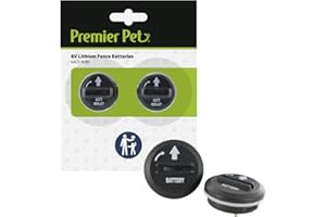 Premier Pet 6V Lithium Batteries Pack of 2 - Convenient Replacement Power Source - Long Lasting Battery Life - Broad Compatibility Pack for Wireless Fence Collars - Easy to Replace