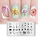 BORN PRETTY Rectangle Stamping Plate Love Valentine's Day Pattern Nail Art Plate 5 Pieces