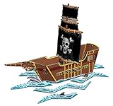 Beistle 54597 Pirate Ship Centerpiece, 18-1/2-Inch by 26-Inch