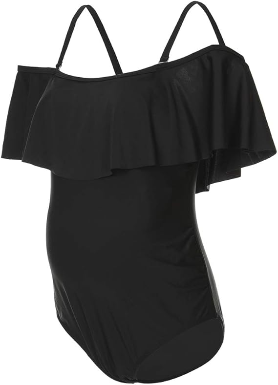 DUSISHIDAN Damen Bademode Schwangerschaft Umstands Tankini Zweiteiliger