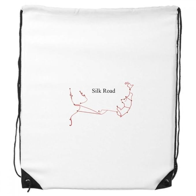 Amazoncom Along The Way To The Silk Road Map Drawstring